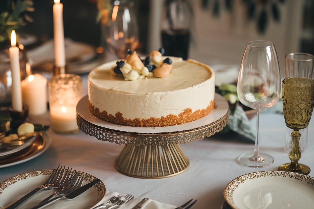 No-Bake Baileys and White Chocolate Cheesecake
