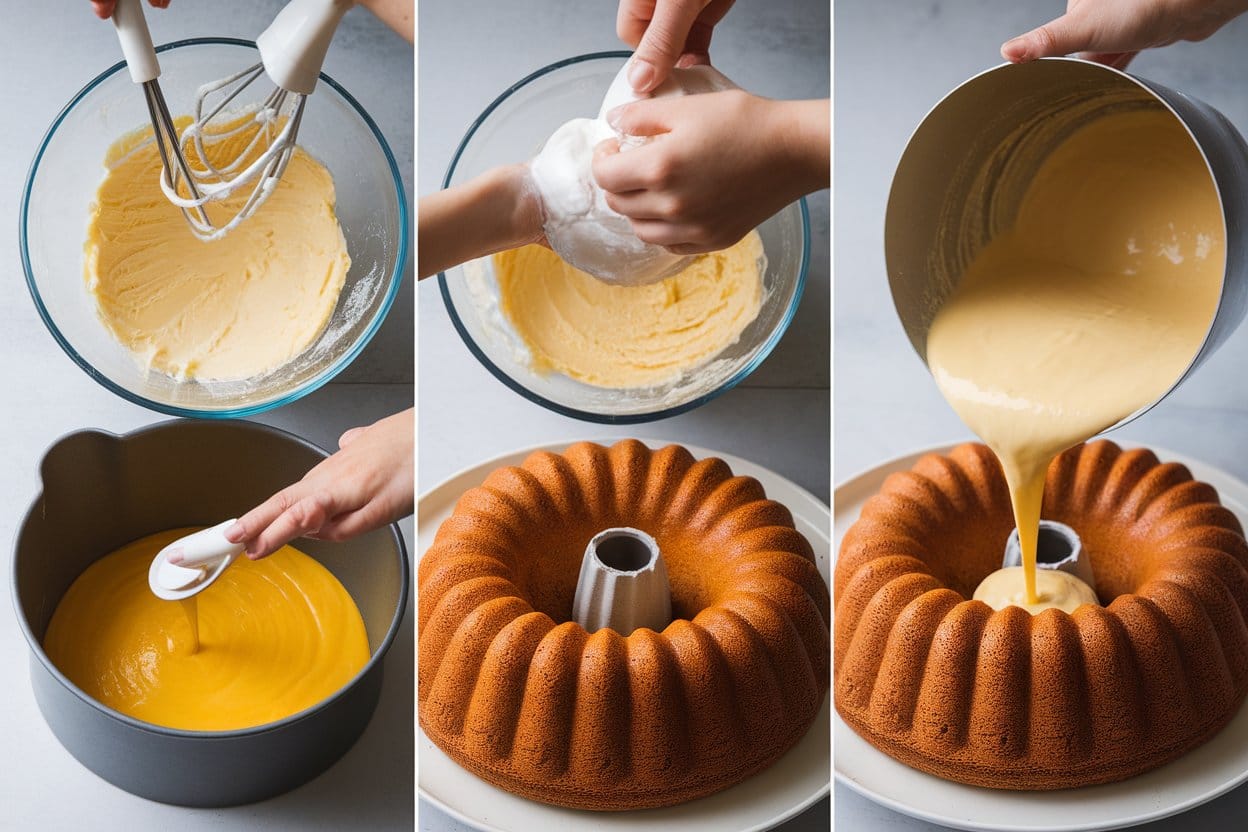 Step-by-step illustrations of making