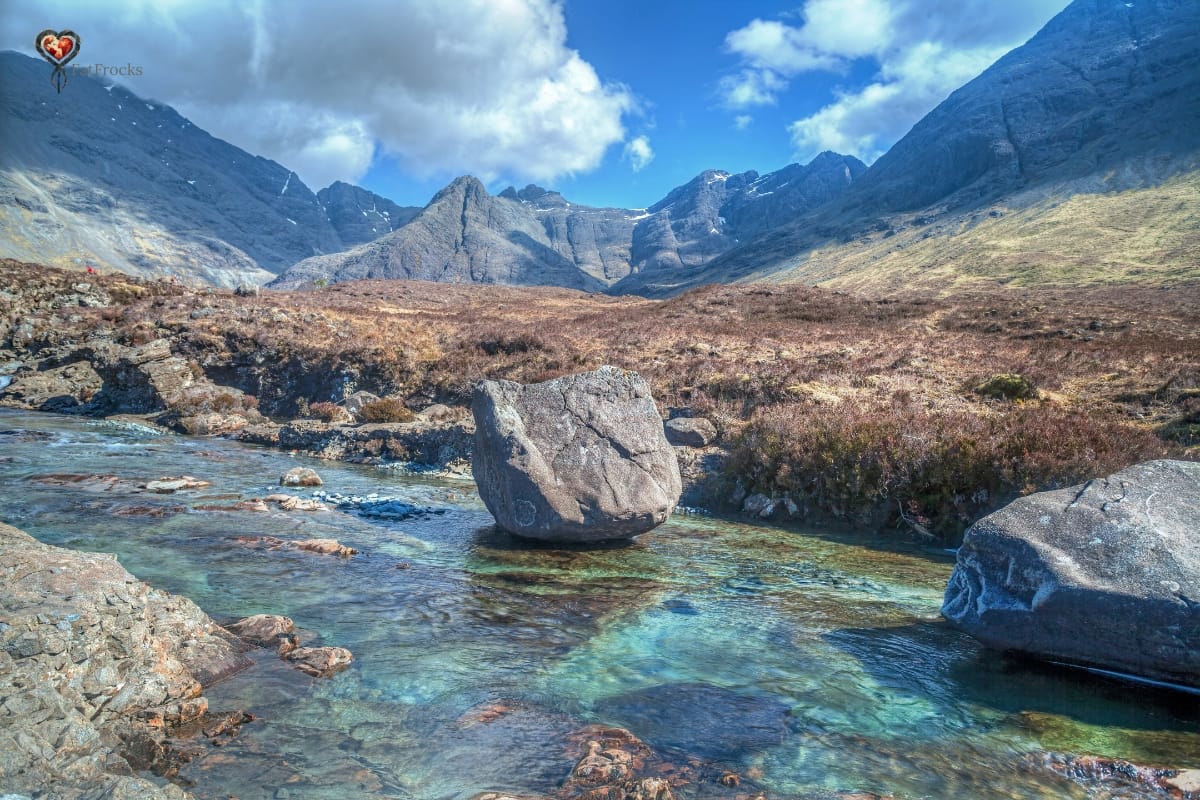 Fairy Pools and Cuillin Mountains The Isle of Skye