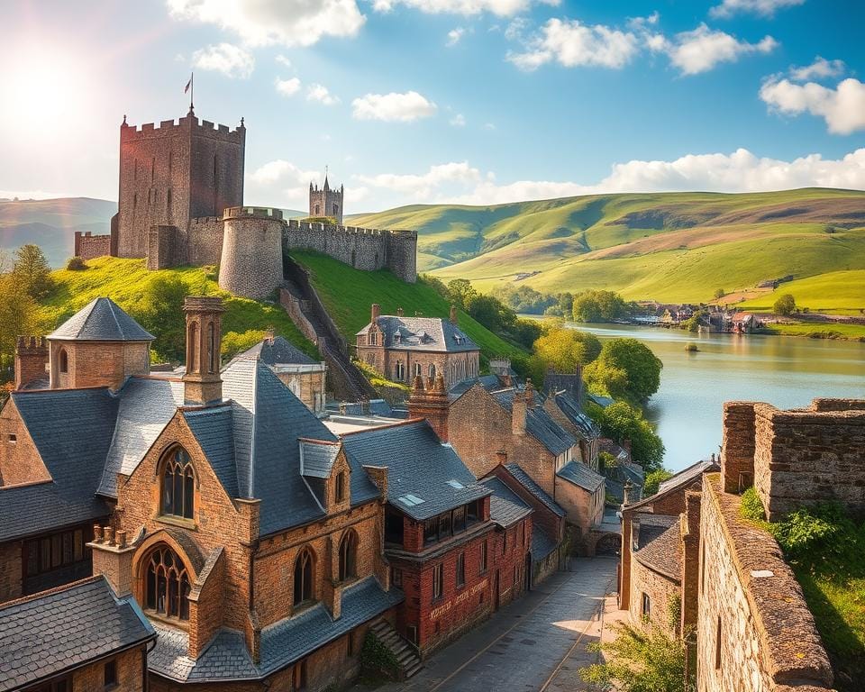 Caerphilly Castle and historical sites near Cardiff Caerphilly Castle and historical sites near Cardiff