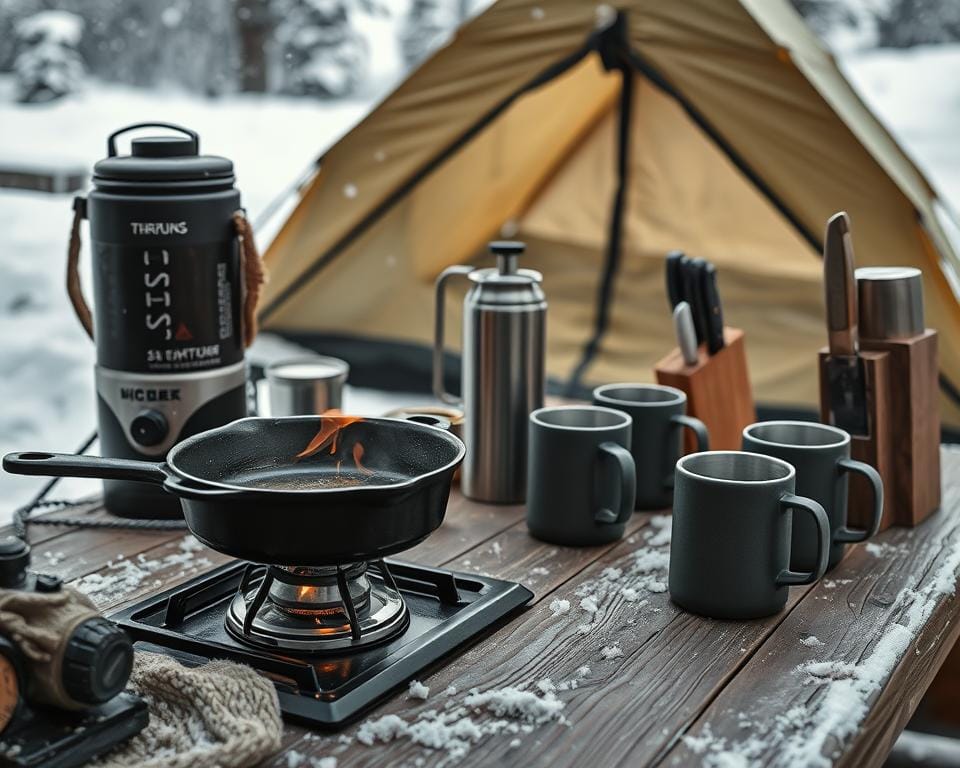 winter camping kitchen essentials