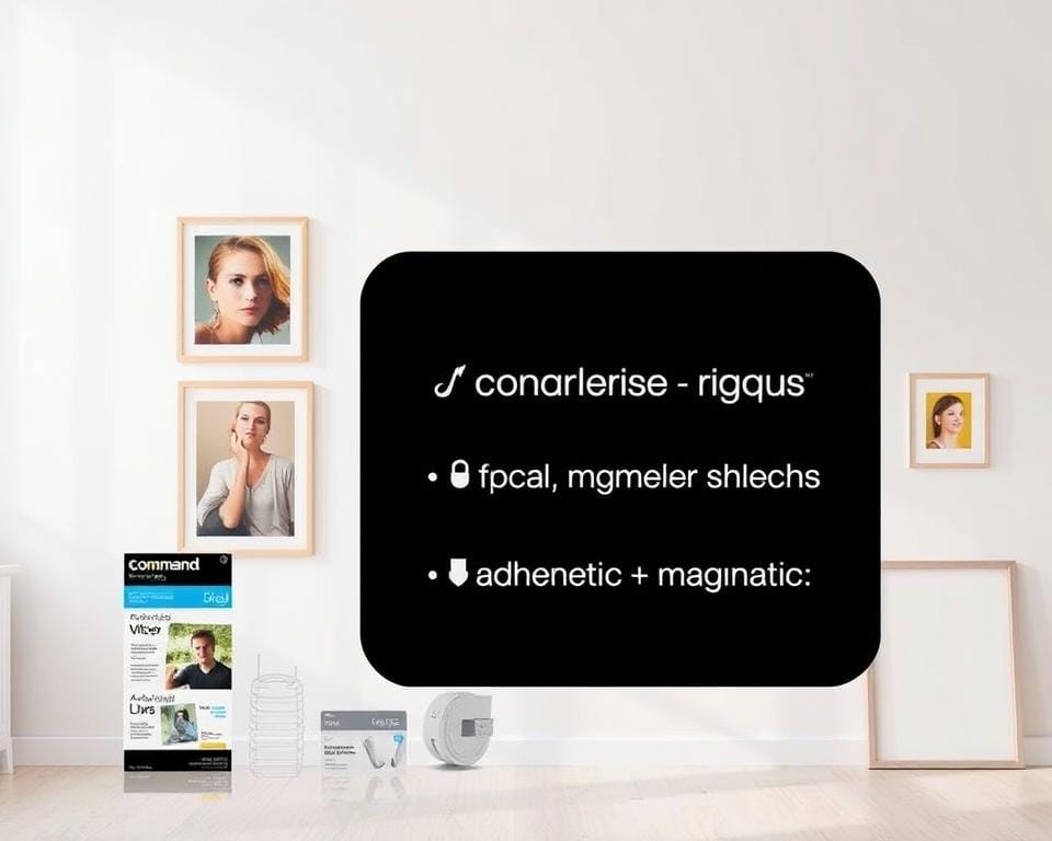 A bright, minimalist interior with a clean, airy atmosphere. In the foreground, an assortment of stylish, damage-free hanging solutions are showcased, including sleek command strips, adhesive hooks, and magnetic frames. The middle ground features a neutral-toned wall with a smooth, unblemished surface, creating a perfect canvas for the displayed art pieces. The background gently fades into a soft, diffused lighting, emphasizing the simplicity and elegance of the space. The overall composition conveys a sense of effortless, renter-friendly wall decor that preserves the integrity of the living environment. A bright, minimalist interior with a clean, airy atmosphere. In the foreground, an assortment of stylish, damage-free hanging solutions are showcased, including sleek command strips, adhesive hooks, and magnetic frames. The middle ground features a neutral-toned wall with a smooth, unblemished surface, creating a perfect canvas for the displayed art pieces. The background gently fades into a soft, diffused lighting, emphasizing the simplicity and elegance of the space. The overall composition conveys a sense of effortless, renter-friendly wall decor that preserves the integrity of the living environment.