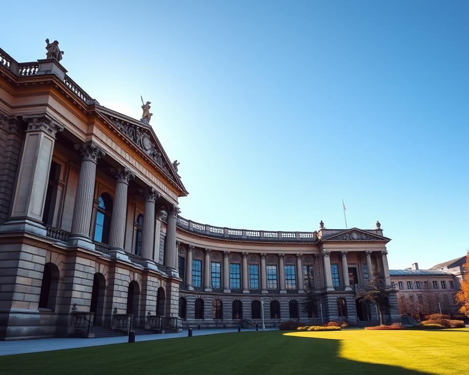 A majestic stone structure with ornate columns and intricate architectural details stands tall against a crisp blue sky. The National Museum Cardiff, a stunning neoclassical building, sits in the heart of the city, its grand façade reflecting the rich cultural heritage of Wales. Sunlight filters through the large windows, casting a warm glow over the intricate limestone carvings and elegant entryway. In the foreground, a lush green lawn and well-maintained gardens invite visitors to explore the museum's treasures. The scene conveys a sense of timeless elegance and invites the viewer to discover the wealth of knowledge and artistic wonders within. A majestic stone structure with ornate columns and intricate architectural details stands tall against a crisp blue sky. The National Museum Cardiff, a stunning neoclassical building, sits in the heart of the city, its grand façade reflecting the rich cultural heritage of Wales. Sunlight filters through the large windows, casting a warm glow over the intricate limestone carvings and elegant entryway. In the foreground, a lush green lawn and well-maintained gardens invite visitors to explore the museum's treasures. The scene conveys a sense of timeless elegance and invites the viewer to discover the wealth of knowledge and artistic wonders within.