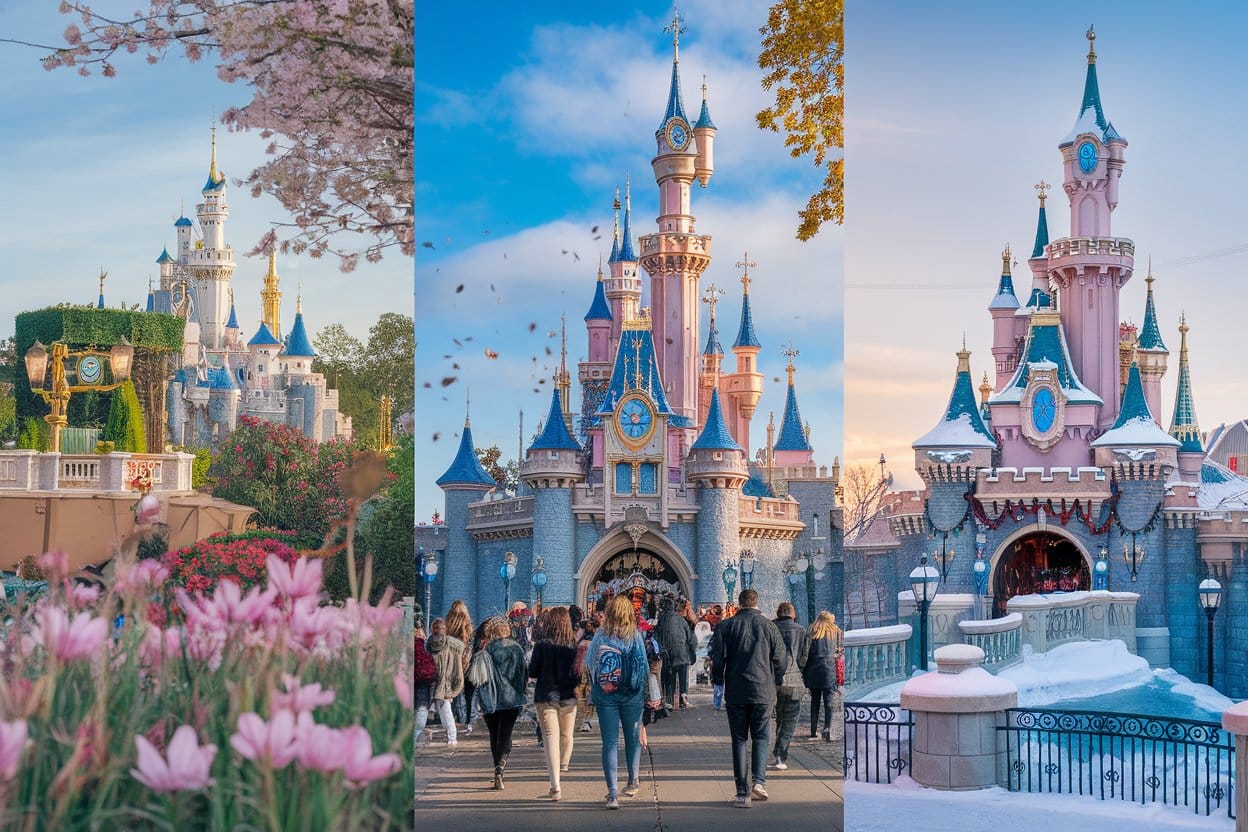 representation of different seasons at Disneyland Paris